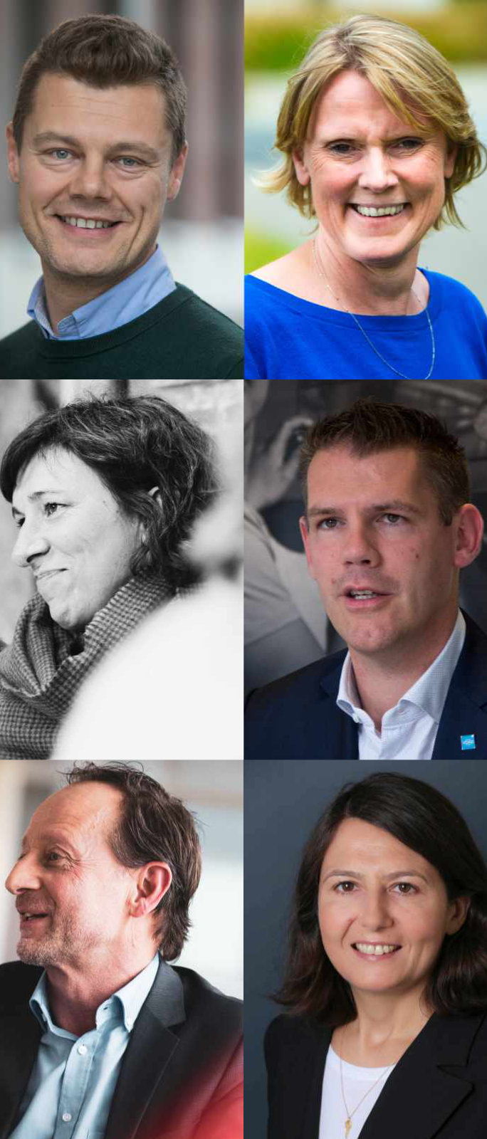 Ddag: Kris Legroe, Sabine Schellens, Elsie Van Geir, Bjorn Cuyt, Walter Reynaert, Sabine Hagège